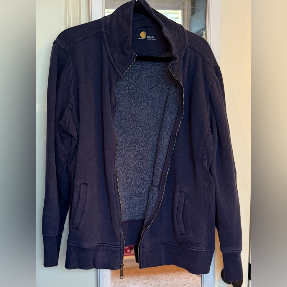 Carhartt Women’s Full-Zip Jacket – XXL (20) – Navy Blue 💙✨